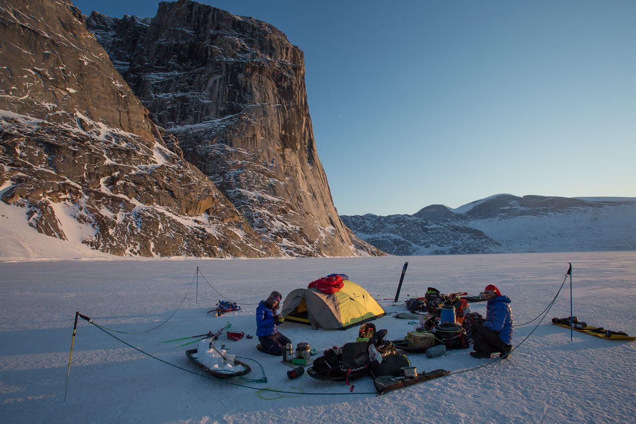 Ross Hewitt Guiding Baffin Island skiing 158