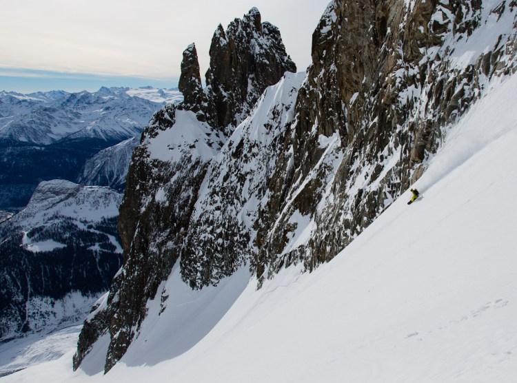 Ross Hewitt Guiding snowboarder Luca Pandolfi