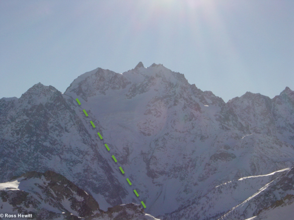 davin couloir ski descent topo ecrins ross hewittjpg