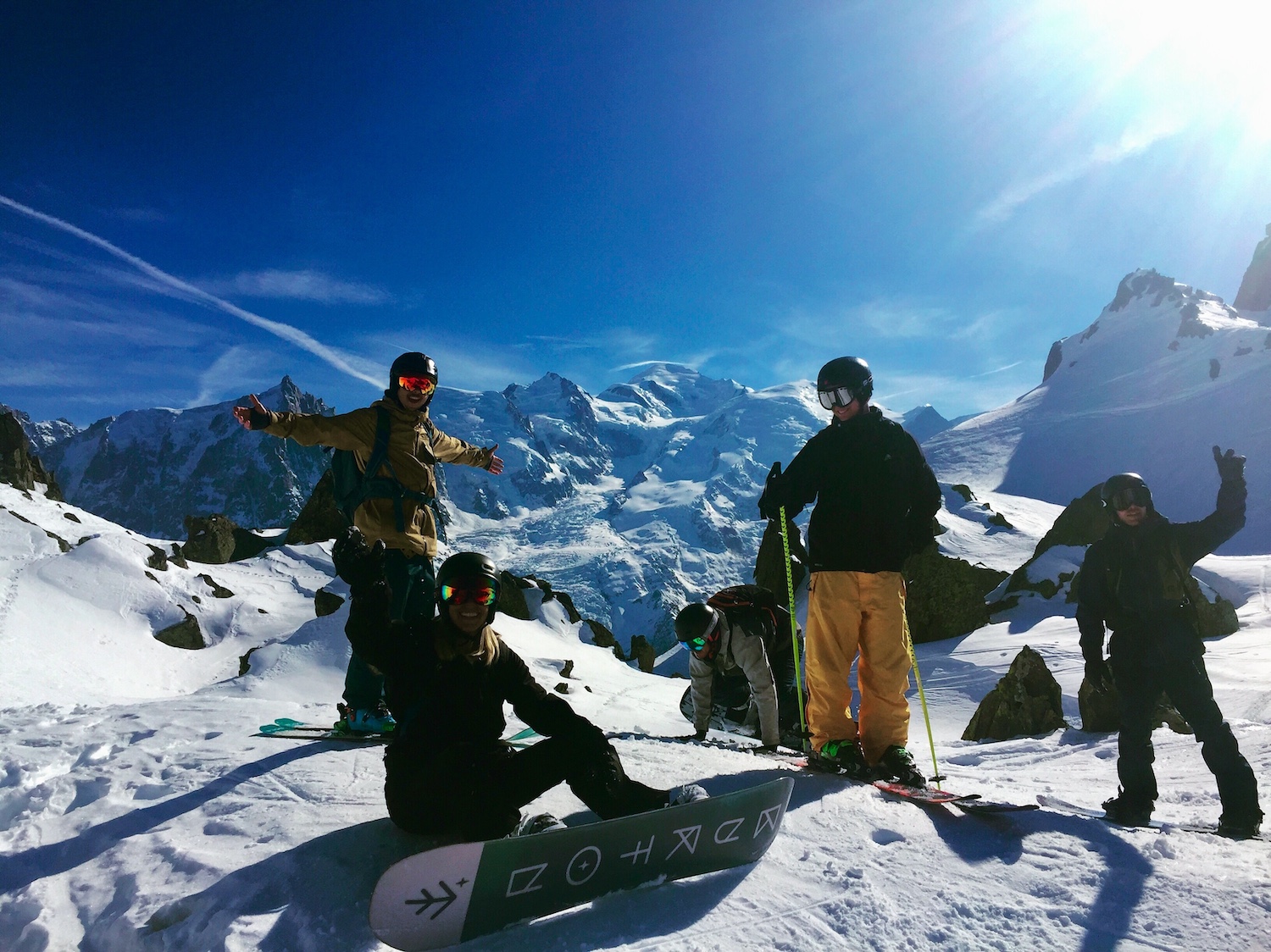 Avalanche course crew on Brevent