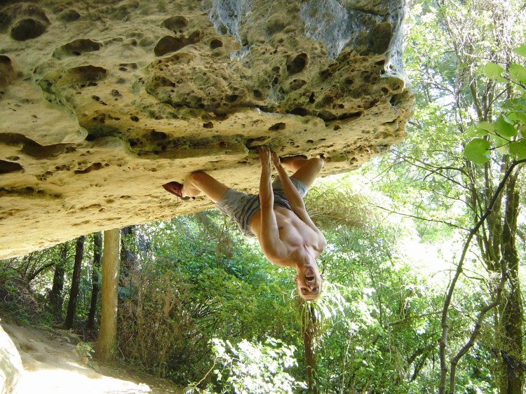 Ross Bouldering at Paynes Ford 1