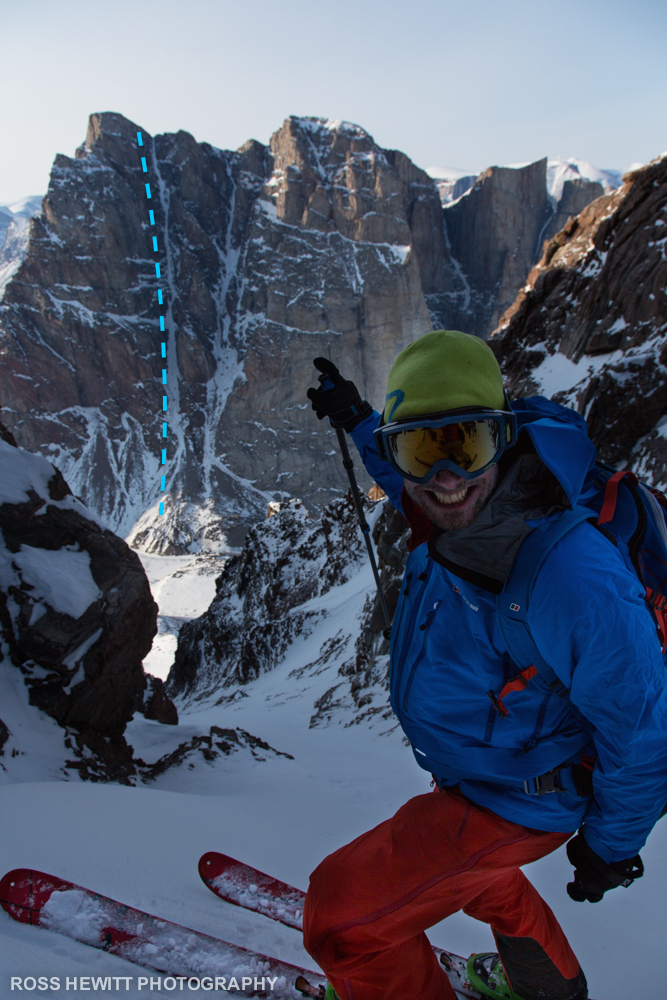 Baffin Walker Citadel South Couloir Ross Hewitt topo-1