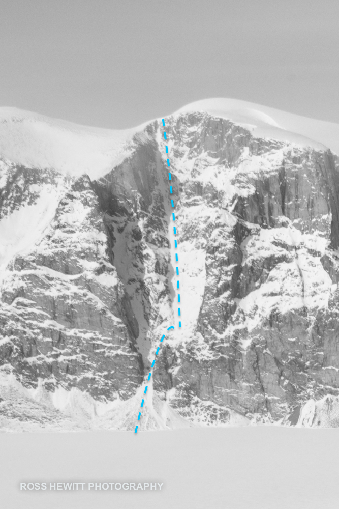 Walker Arm Couloir Ross Hewitt topo-1