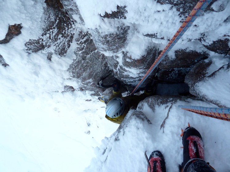 Crux pitch of Auricle  - Sandy Simpson