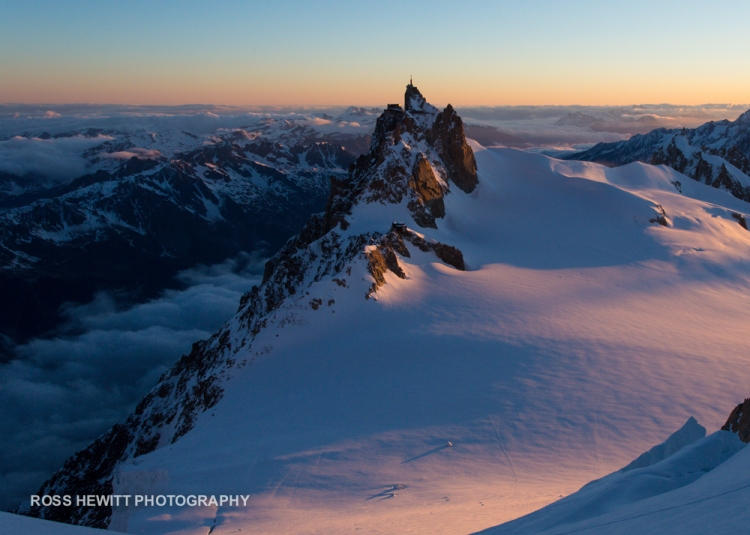 Sunrise Aiguille du Midi Chamonix France Ross Hewitt-1
