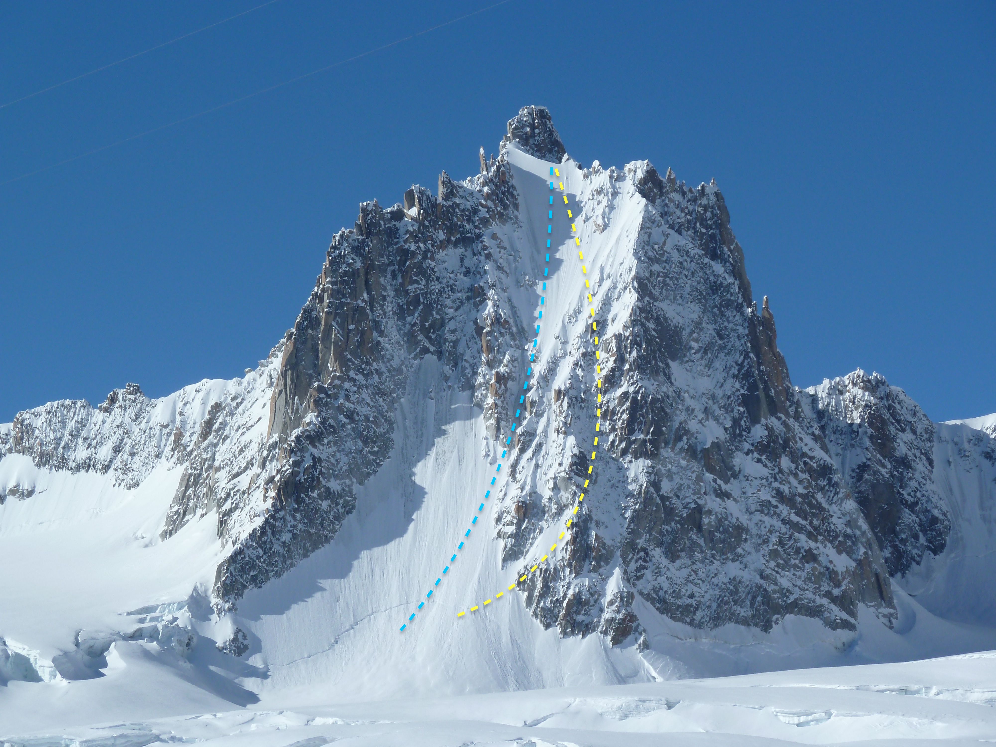 tour ronde north face ski descent topo ross hewitt