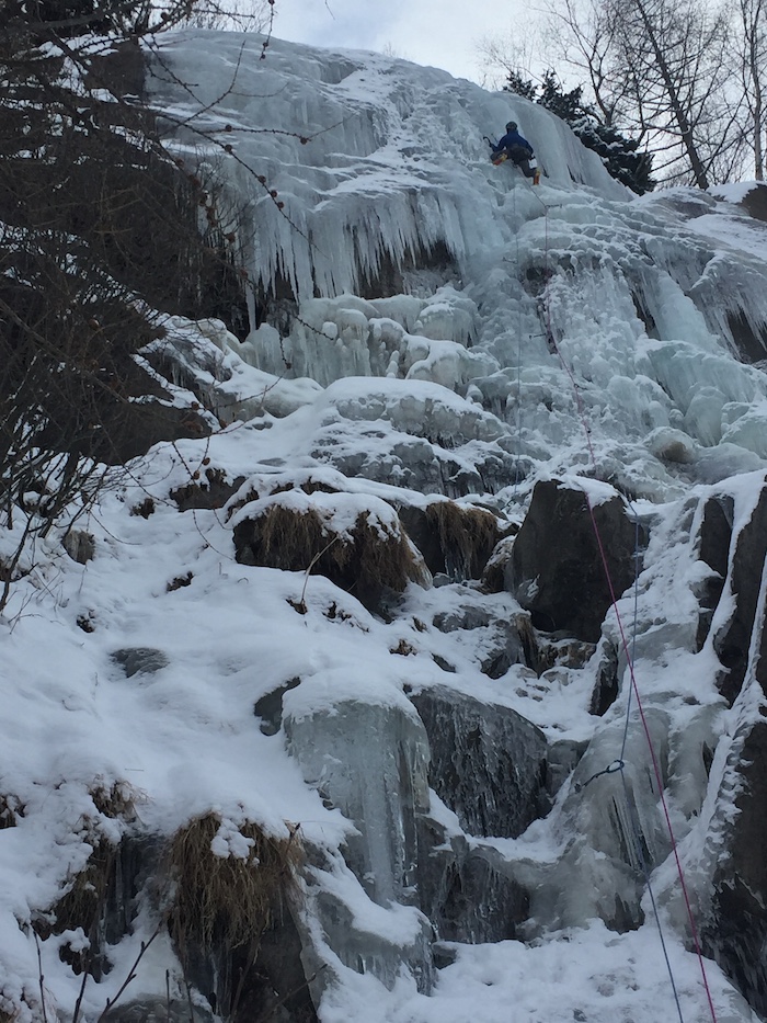 Ice climbing in Chamonix